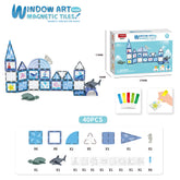 Children's Early Education Magnetic Toys With Color Glue Diy Assembly Magnetic Blocks Educational Toys For Kids Learning